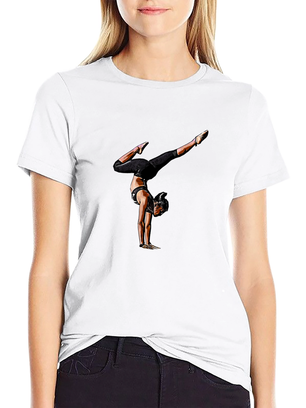 Gymnast Graphic Tee - Mens Black Shirt