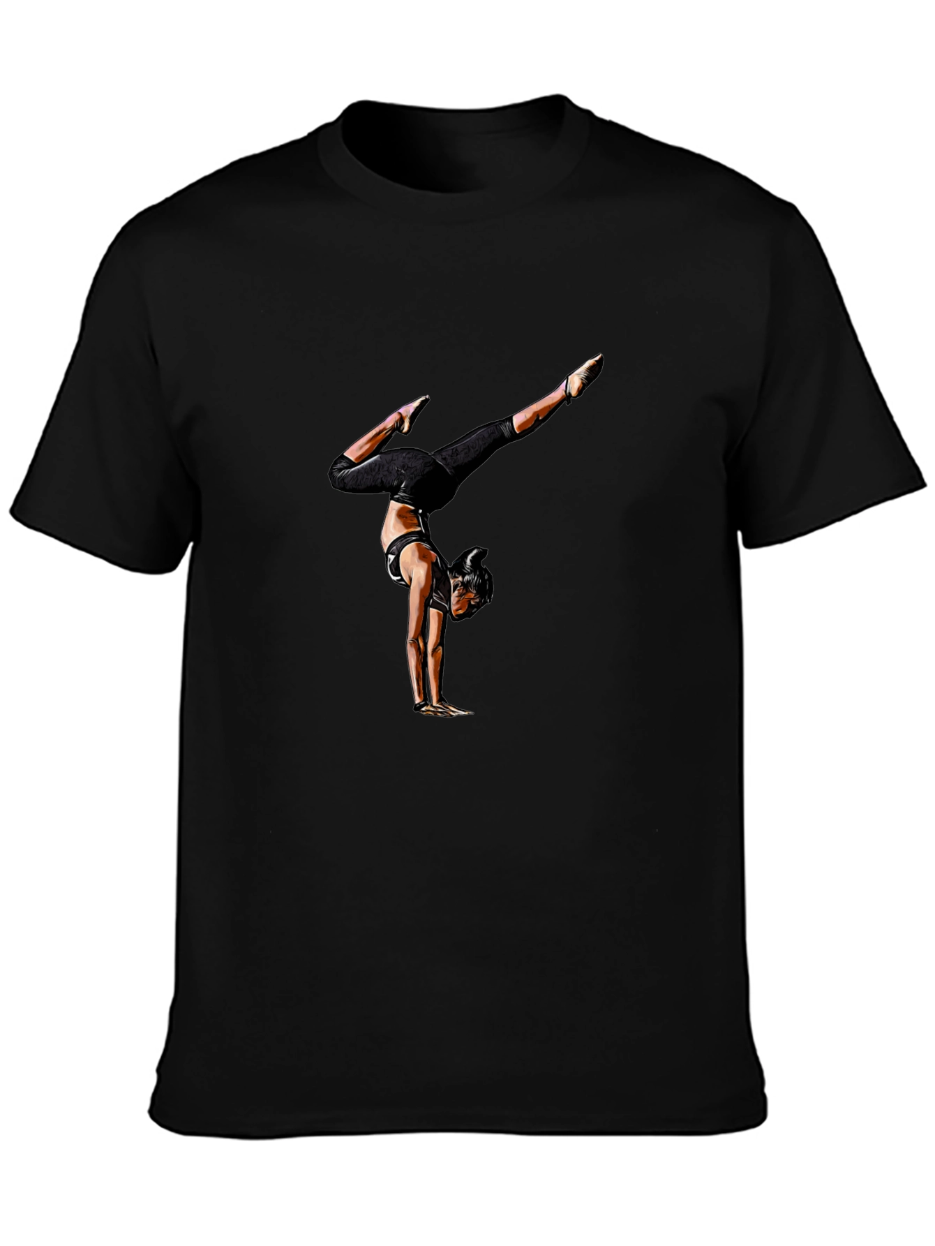 Gymnast Graphic Tee - Mens Black Shirt