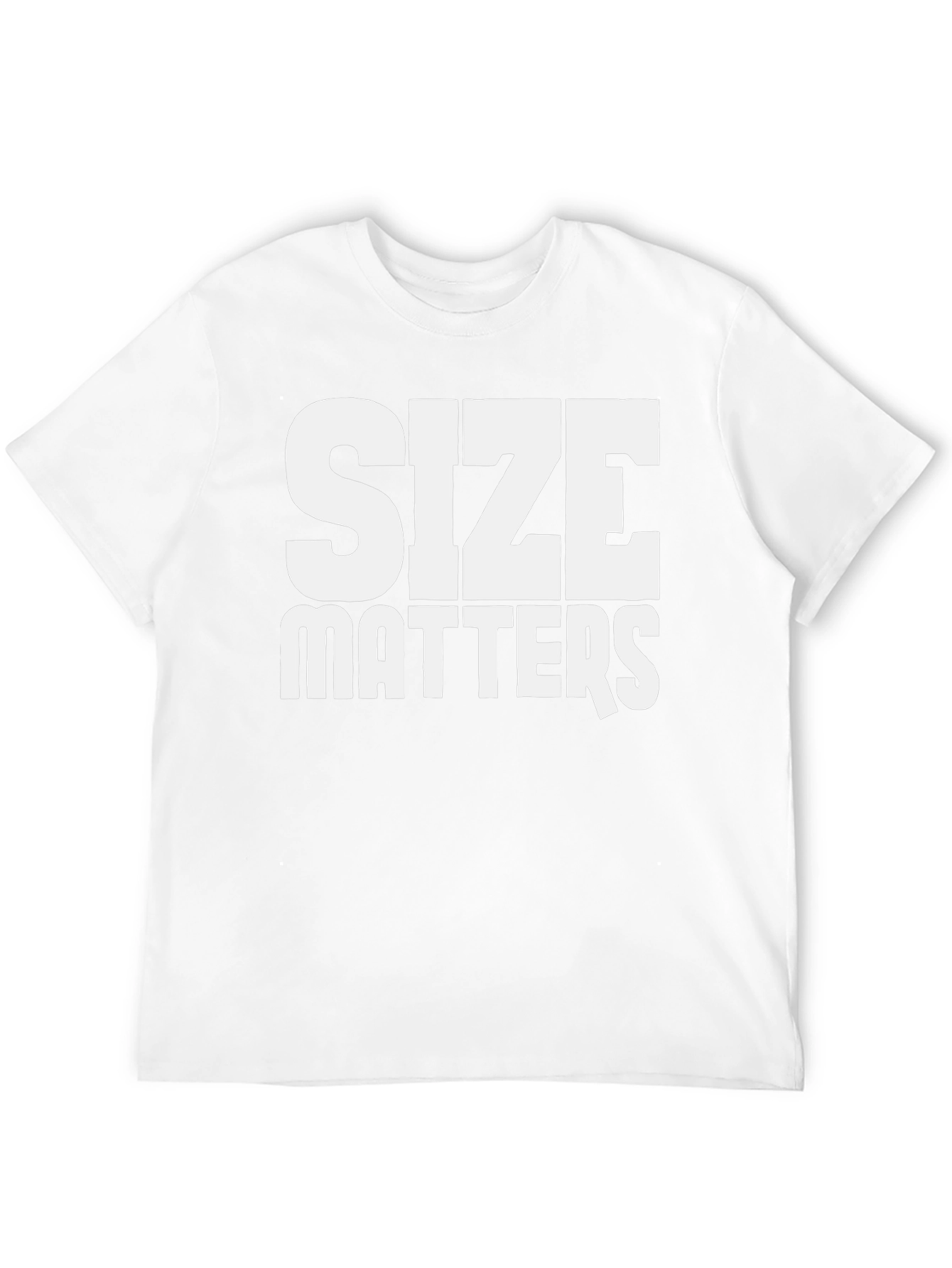 Size Matters Bold Graphic Tee - Black