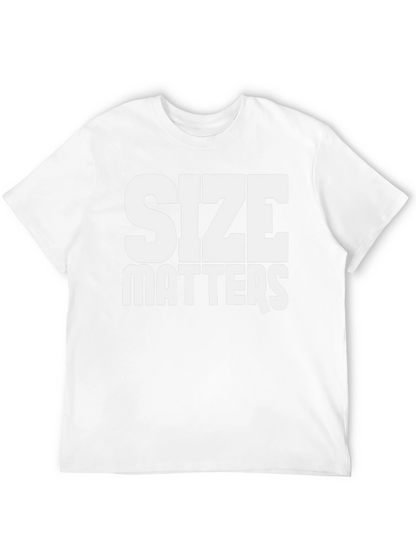 Size Matters Bold Graphic Tee - Black