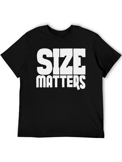 Size Matters Bold Graphic Tee - Black