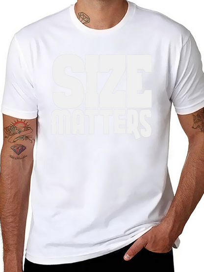 Size Matters Bold Graphic Tee - Black