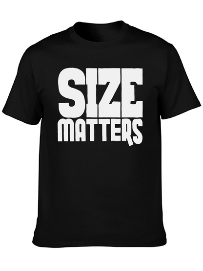Size Matters Bold Graphic Tee - Black