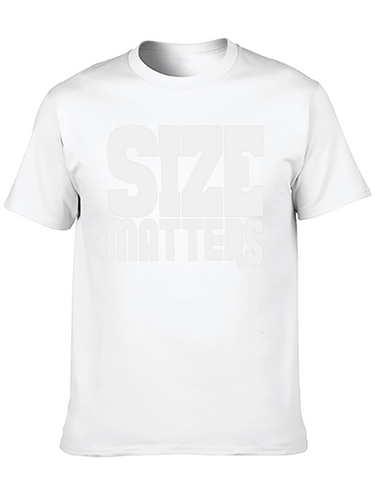 Size Matters Bold Graphic Tee - Black