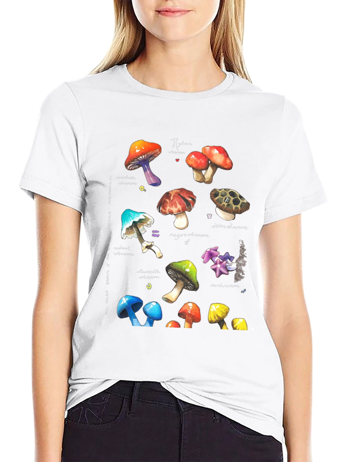 Watercolor Mushroom Graphic Tee