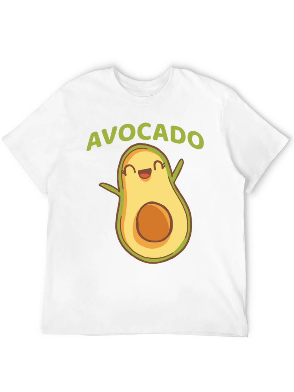 Cute Avocado Graphic Tee - Fun Foodie T-Shirt