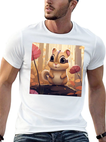 Cute Chipmunk T-Shirt - Forest Theme