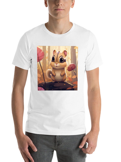 Cute Chipmunk T-Shirt - Forest Theme