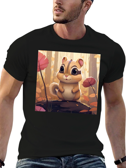 Cute Chipmunk T-Shirt - Forest Theme