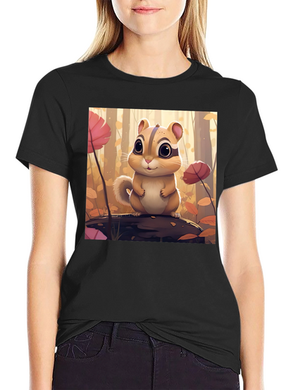 Cute Chipmunk T-Shirt - Forest Theme