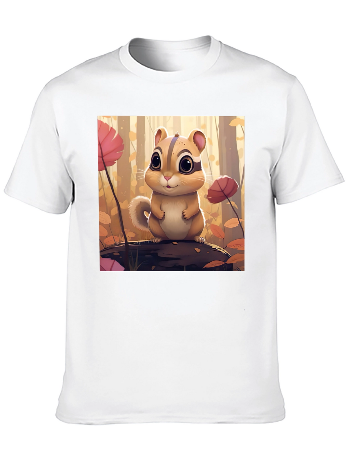 Cute Chipmunk T-Shirt - Forest Theme