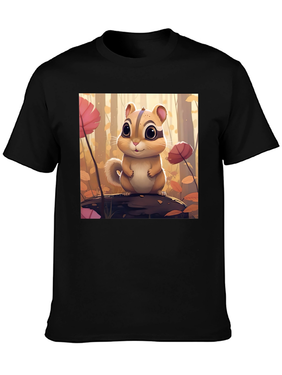 Cute Chipmunk T-Shirt - Forest Theme