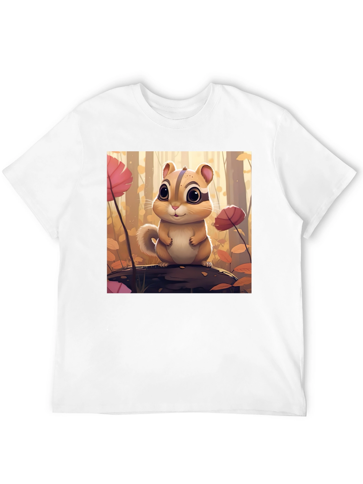 Cute Chipmunk T-Shirt - Forest Theme