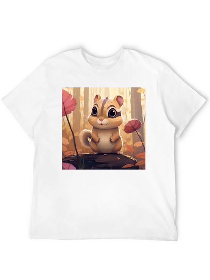 Cute Chipmunk T-Shirt - Forest Theme
