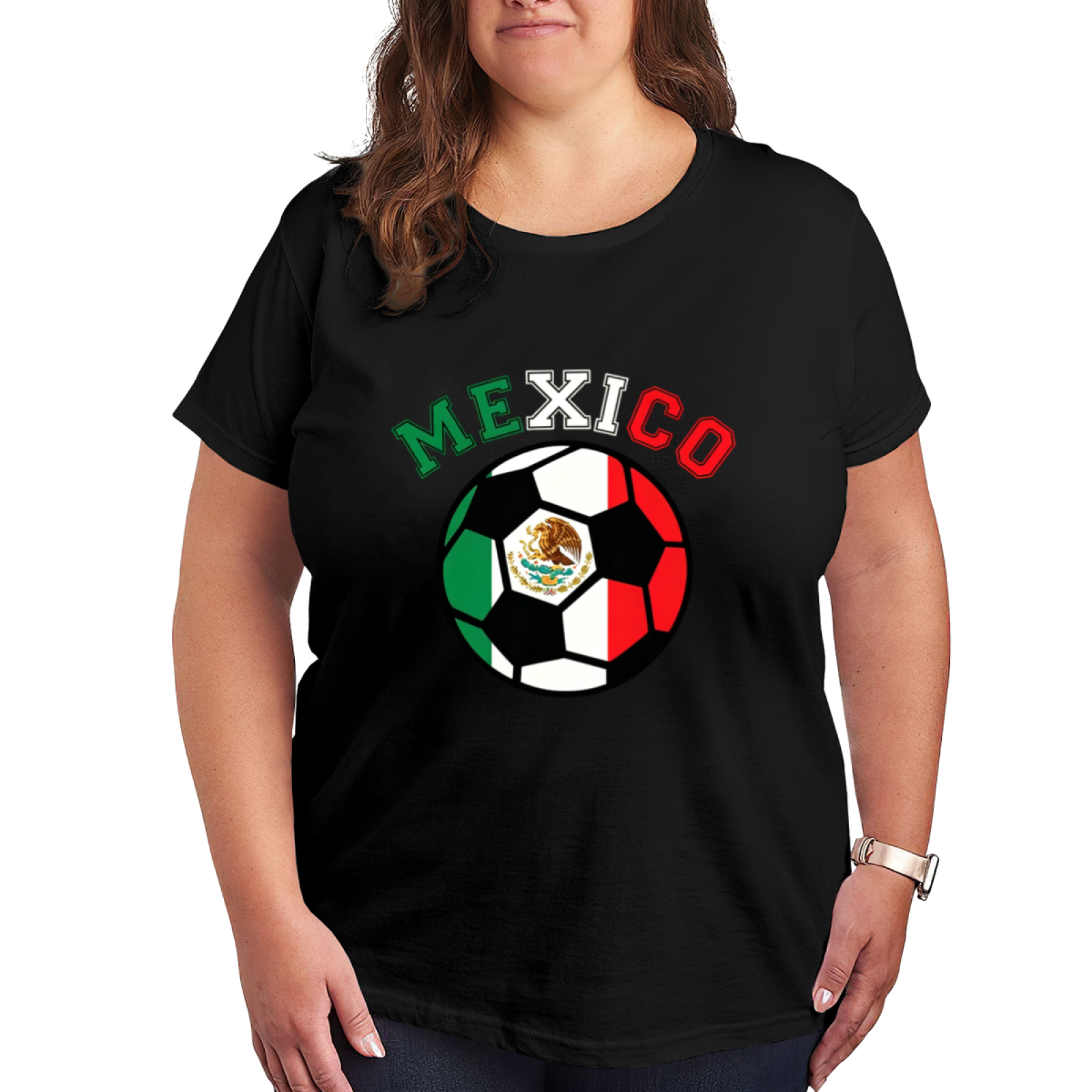 Mexico Flag Soccer National Pride Football Tee