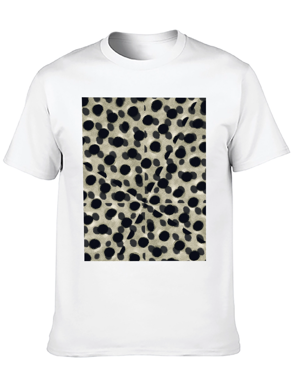 Abstract Dotted Black T-Shirt