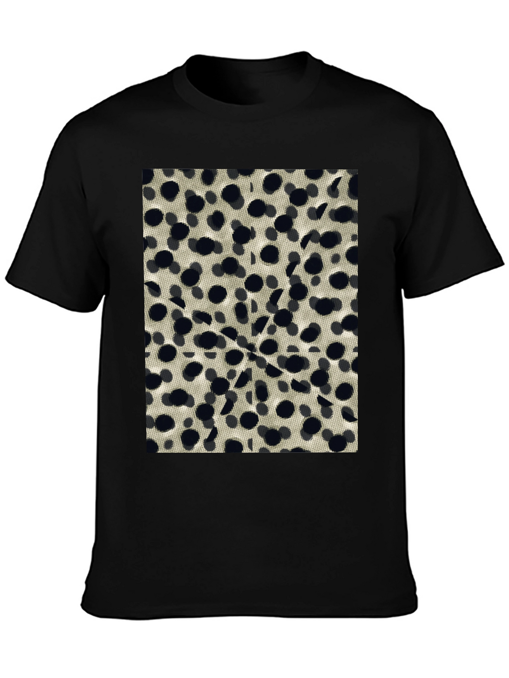 Abstract Dotted Black T-Shirt