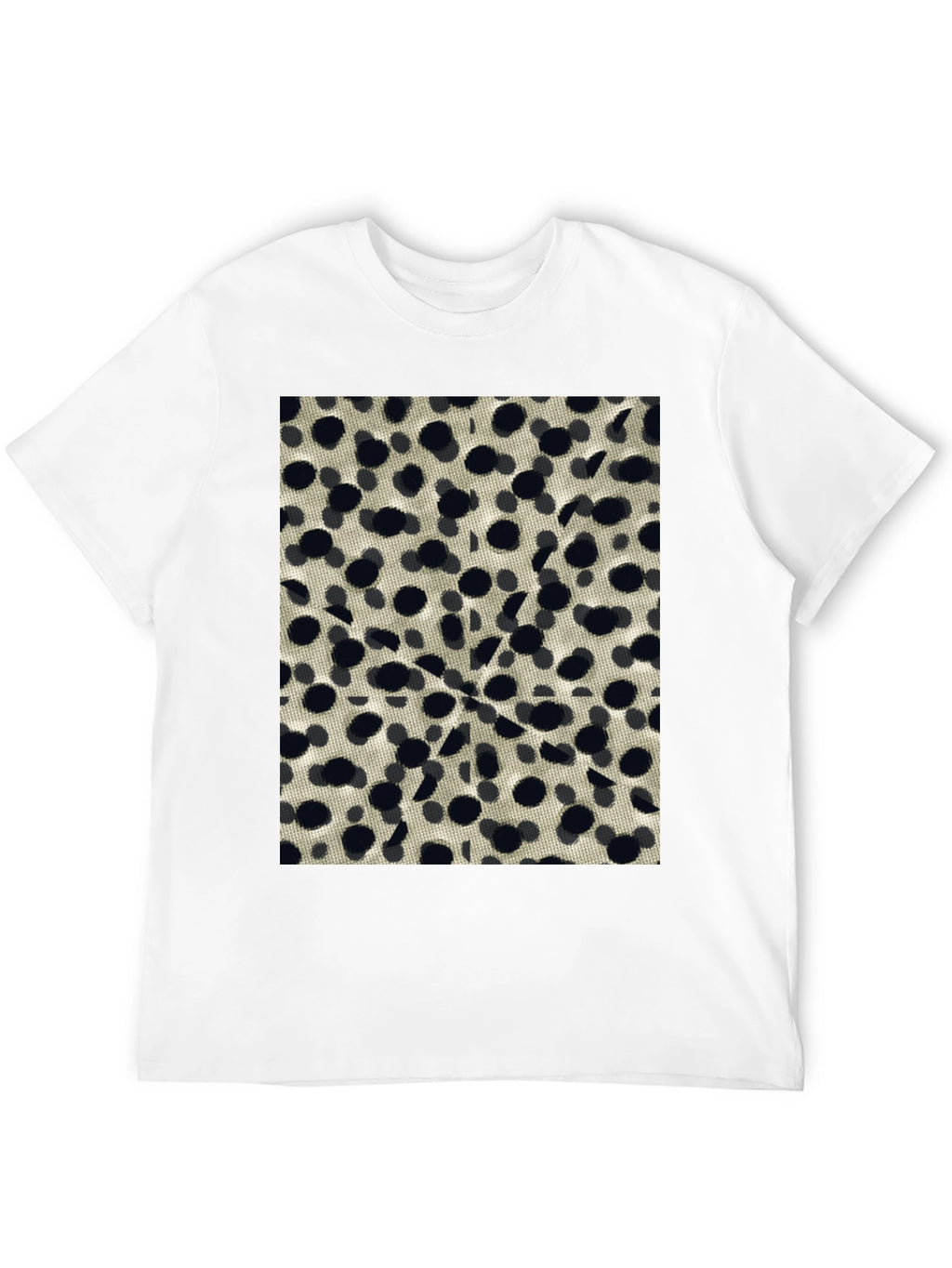 Abstract Dotted Black T-Shirt