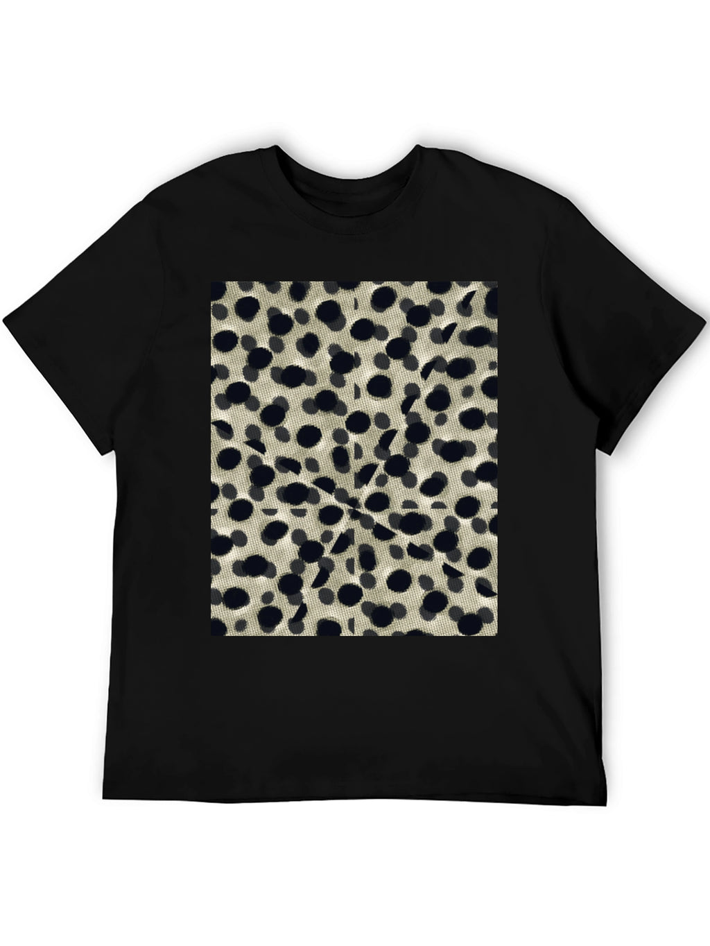 Abstract Dotted Black T-Shirt