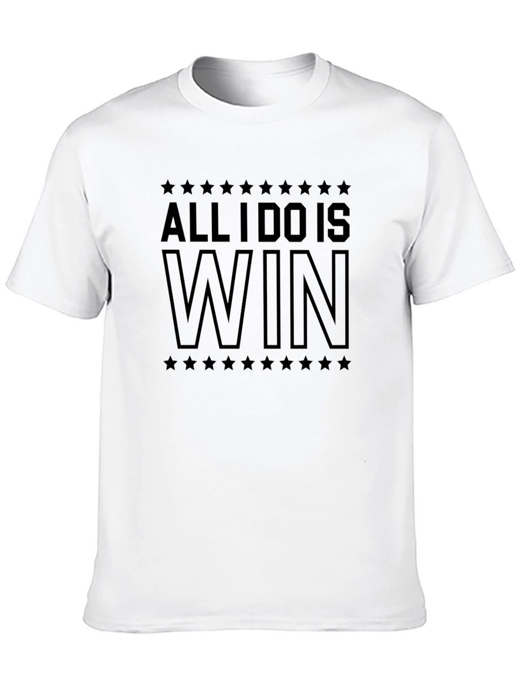 All I Do Is Win Black Graphic Tee