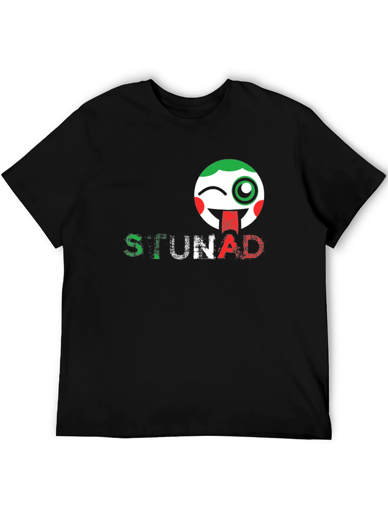 STUNAD Graphic Tee - Italian Flag Emoji Design