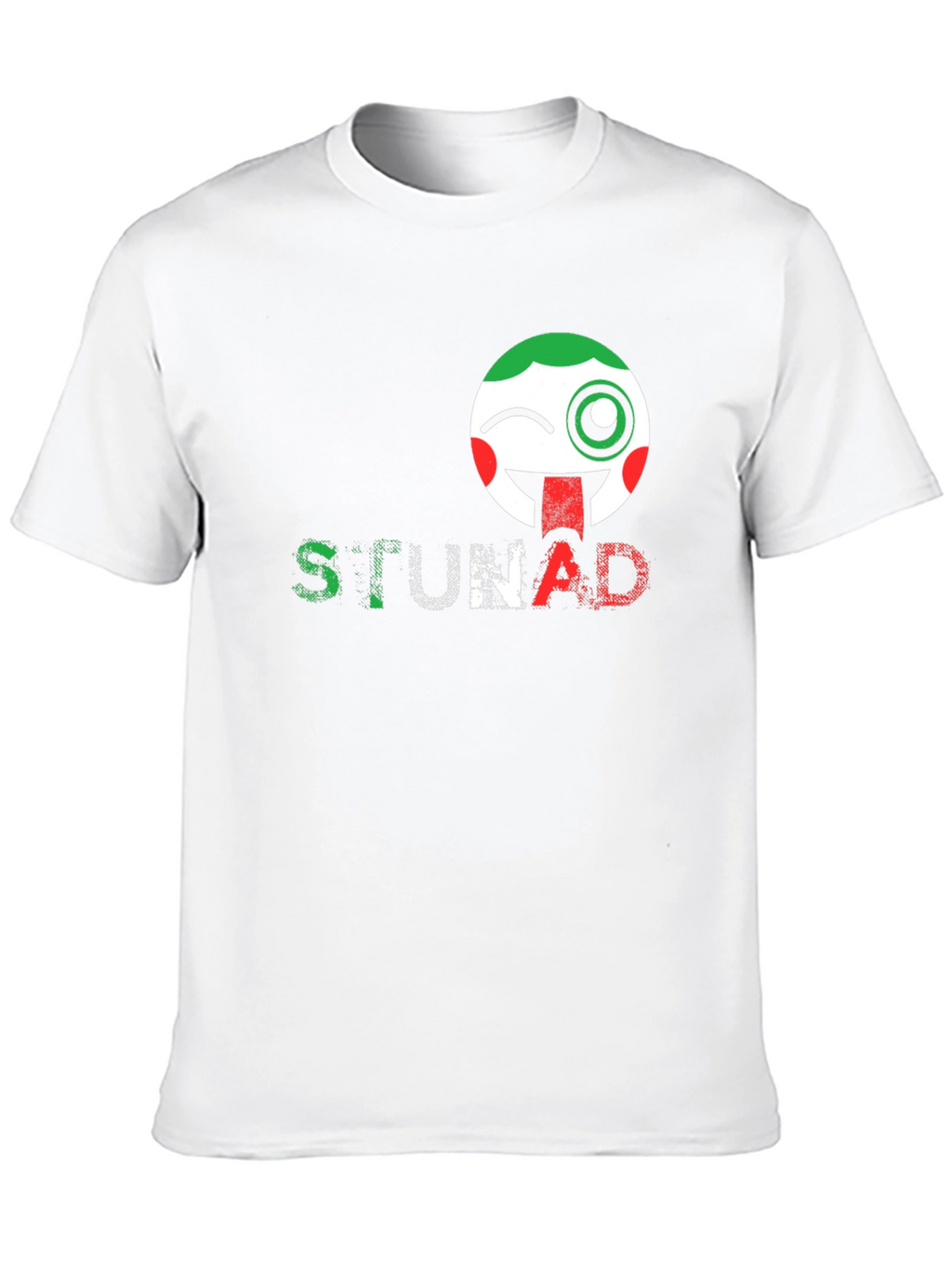 STUNAD Graphic Tee - Italian Flag Emoji Design