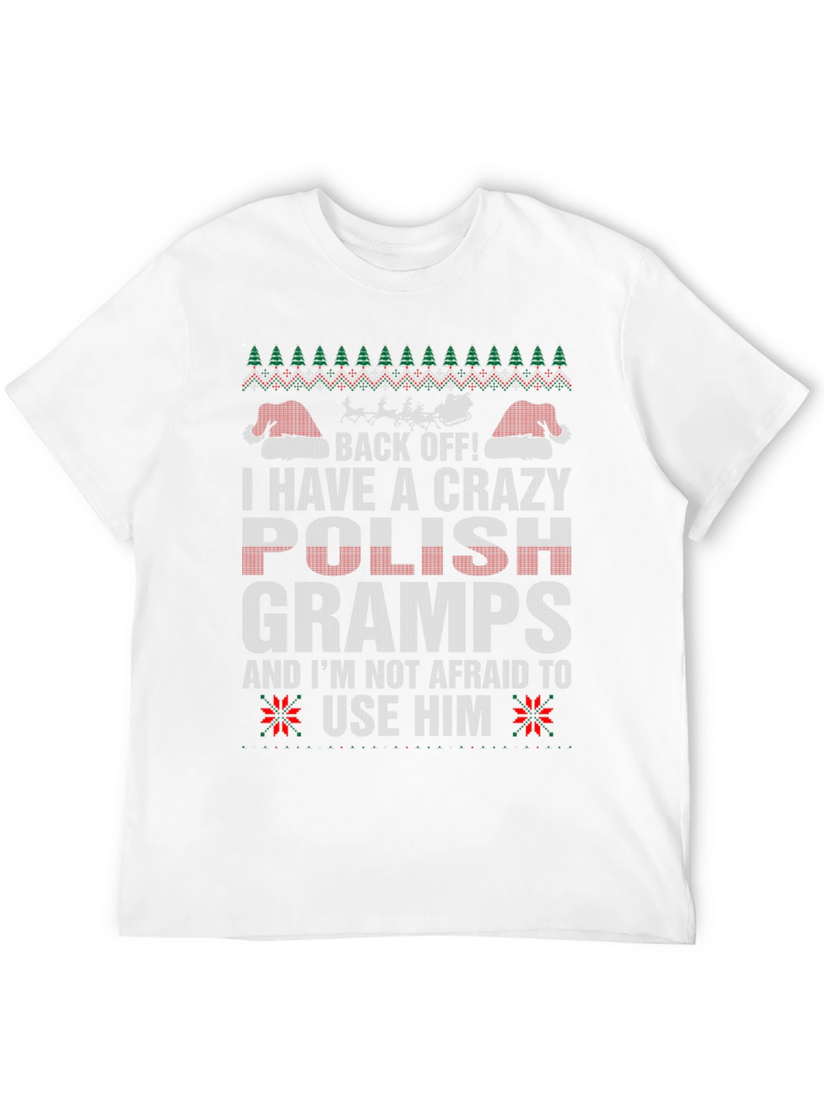 Crazy Polish Gramps Christmas T-Shirt