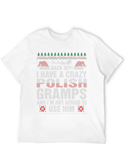 Crazy Polish Gramps Christmas T-Shirt