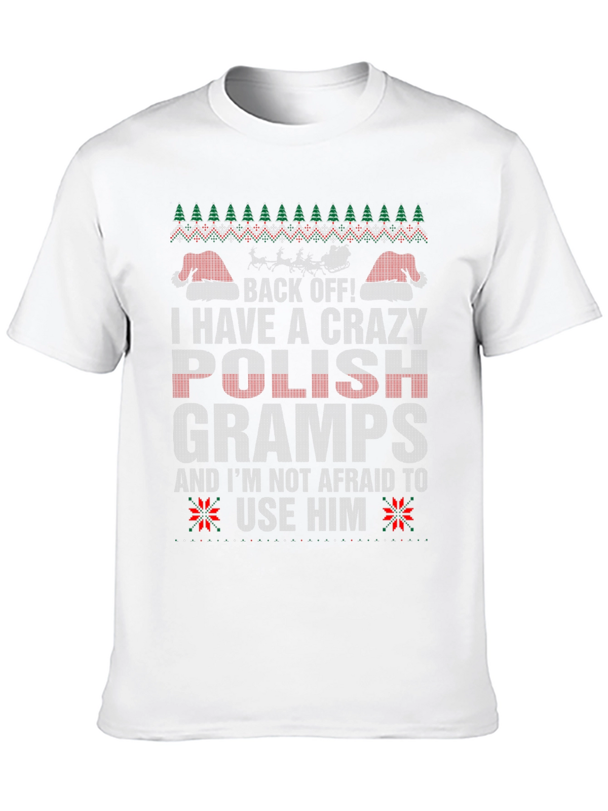Crazy Polish Gramps Christmas T-Shirt