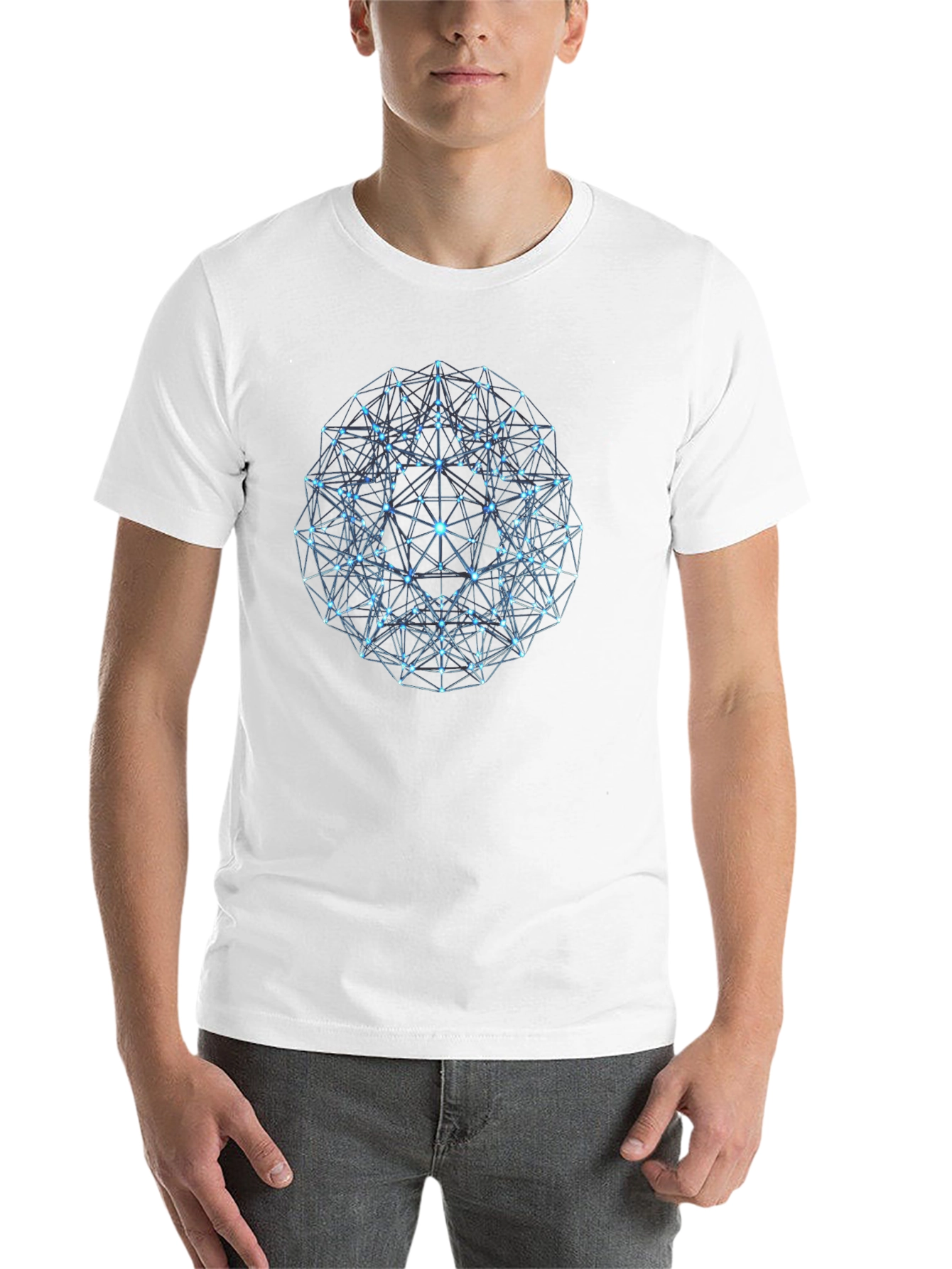 Geometric Sphere Graphic T-Shirt