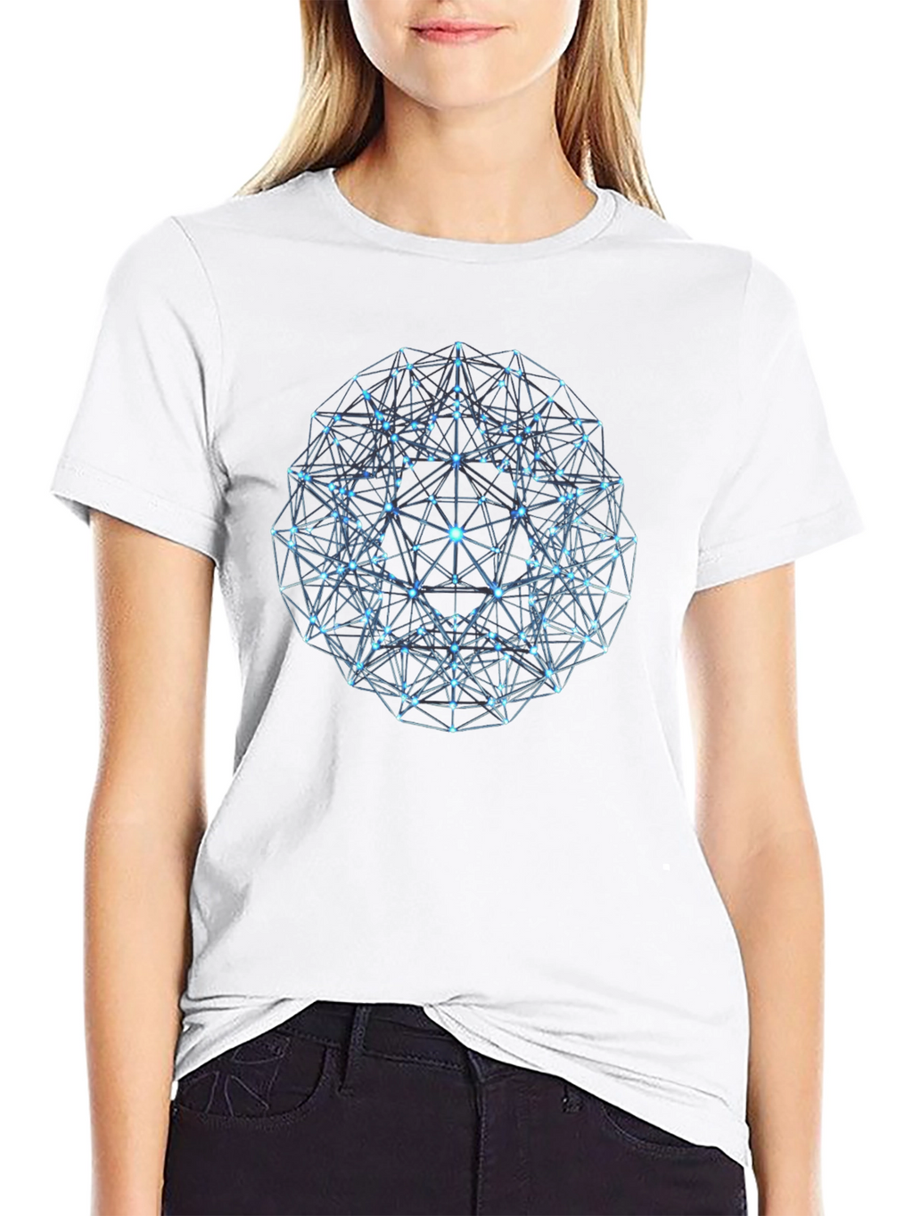 Geometric Sphere Graphic T-Shirt