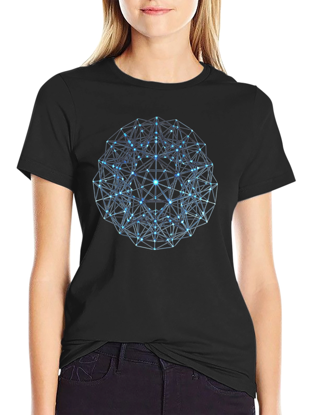 Geometric Sphere Graphic T-Shirt