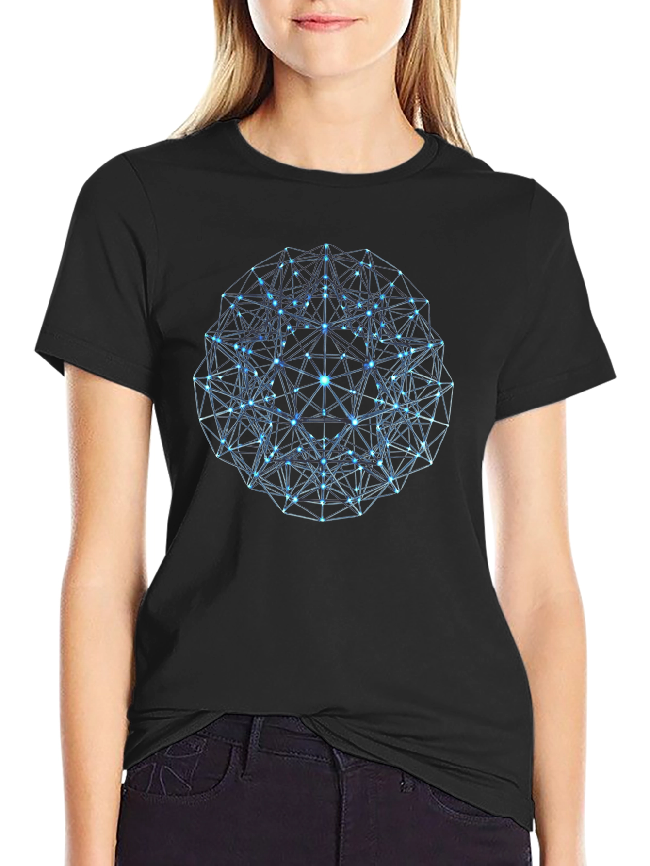 Geometric Sphere Graphic T-Shirt