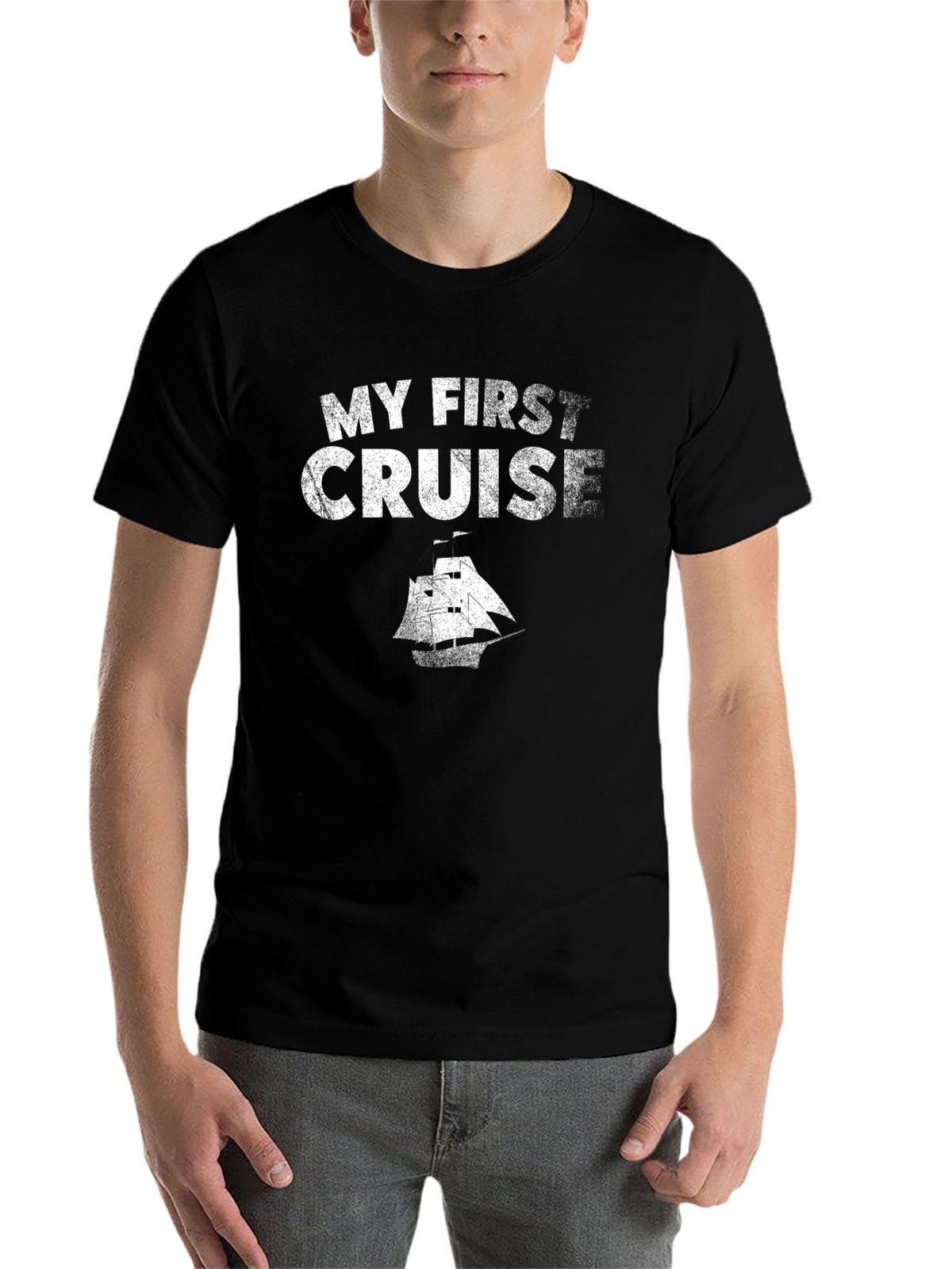 My First Cruise Black T-Shirt Vacation Souvenir