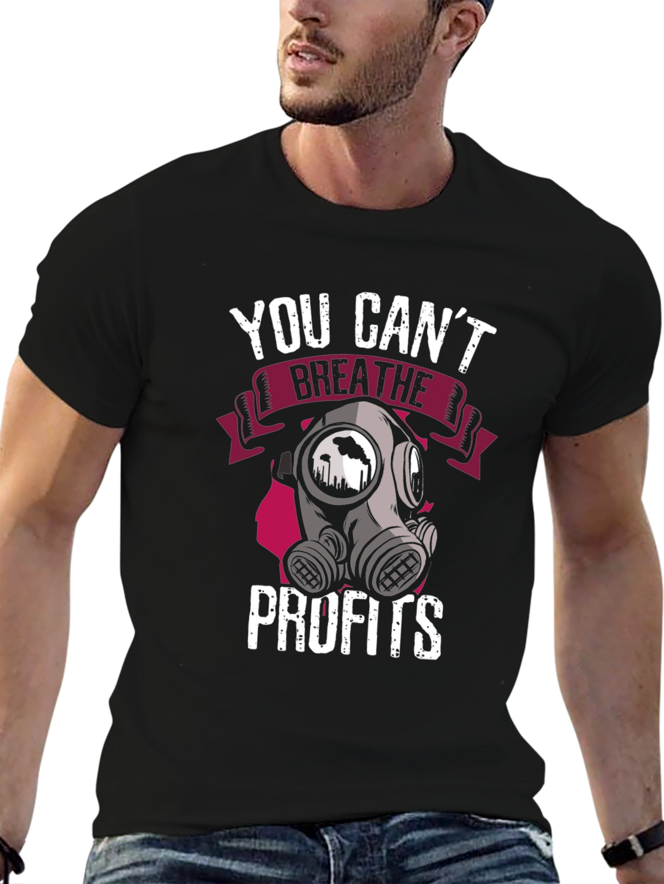 You Cant Breathe Profits T-Shirt - Activist Apparel