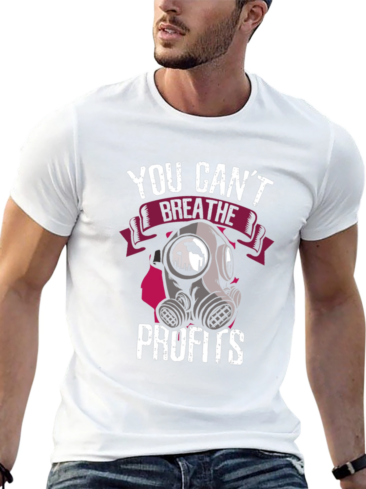 You Cant Breathe Profits T-Shirt - Activist Apparel