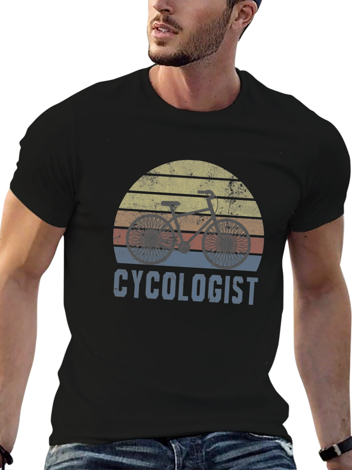Cyclologist Retro Sunset T-Shirt