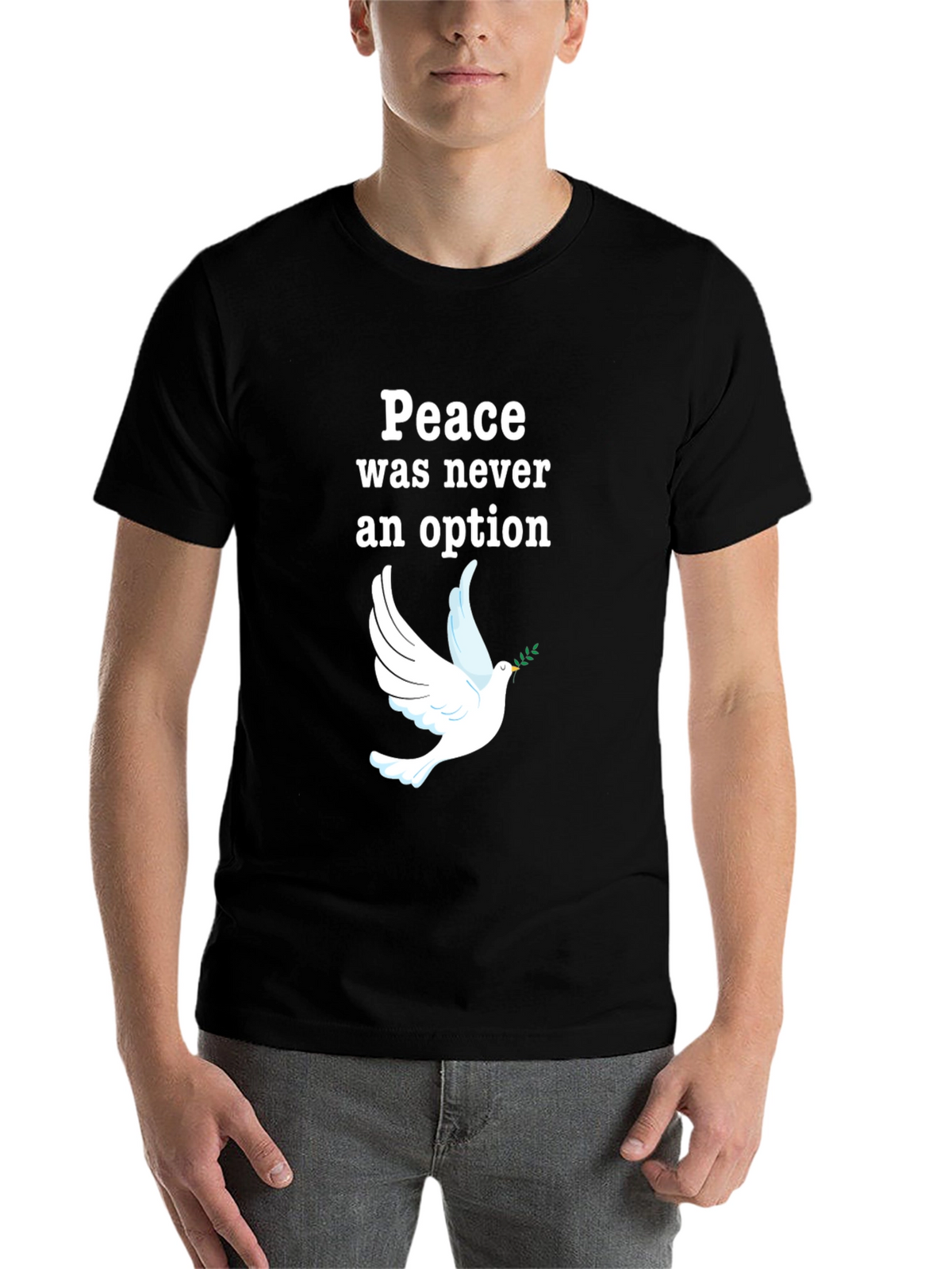 Peace Was Never an Option Dove Graphic T-Shirt