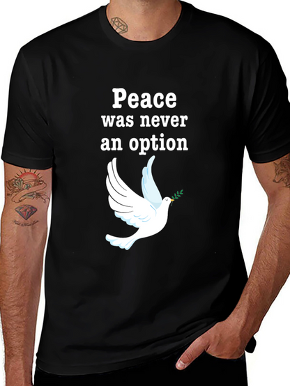 Peace Was Never an Option Dove Graphic T-Shirt