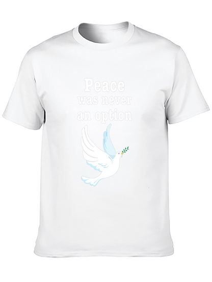 Peace Was Never an Option Dove Graphic T-Shirt