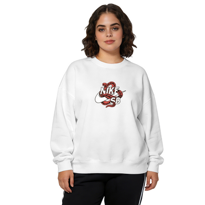 Nike SB Red Snake Street?Vibe Crewneck Sweatshirt