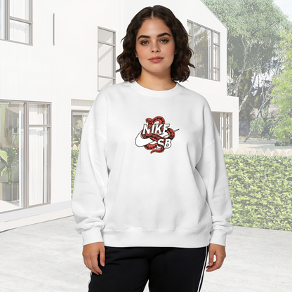 Nike SB Red Snake Street?Vibe Crewneck Sweatshirt