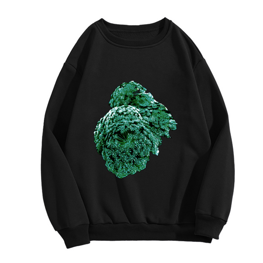 Realistic Broccoli Vegetable Crewneck Sweatshirt | Healthy Food Photo Print Pullover, Vegan Gift