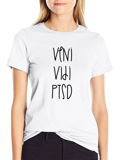 Veni Vidi PTSD T-Shirt - Black Graphic Tee