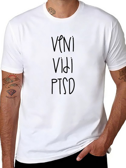 Veni Vidi PTSD T-Shirt - Black Graphic Tee