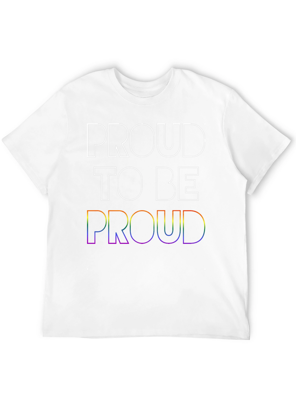 Proud LGBTQ+ T-Shirt - Rainbow Pride Design