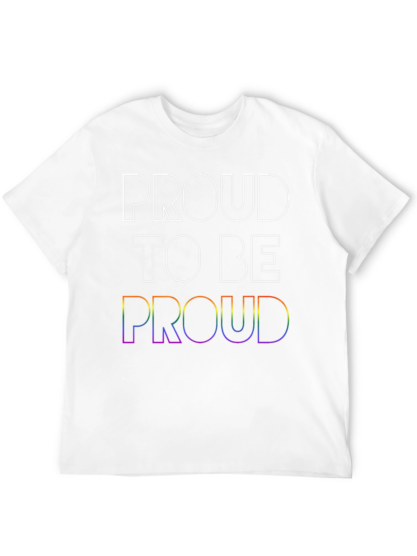 Proud LGBTQ+ T-Shirt - Rainbow Pride Design