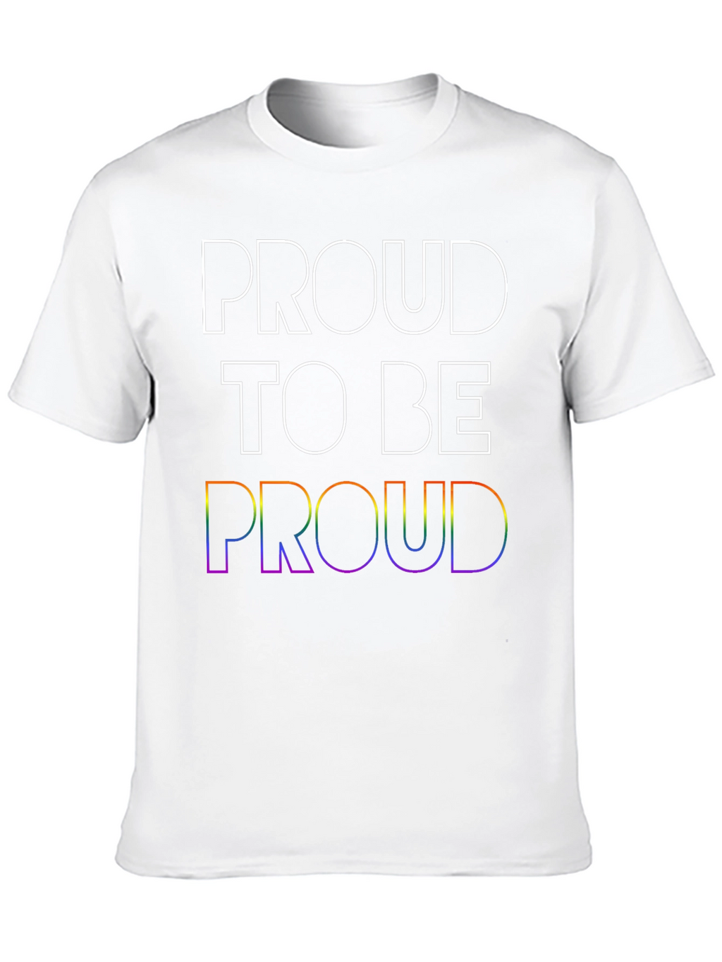 Proud LGBTQ+ T-Shirt - Rainbow Pride Design