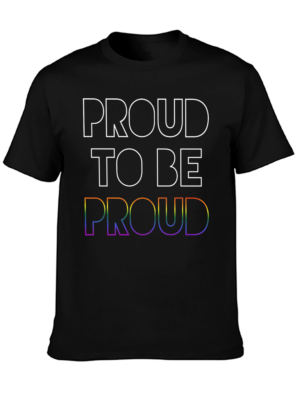 Proud LGBTQ+ T-Shirt - Rainbow Pride Design