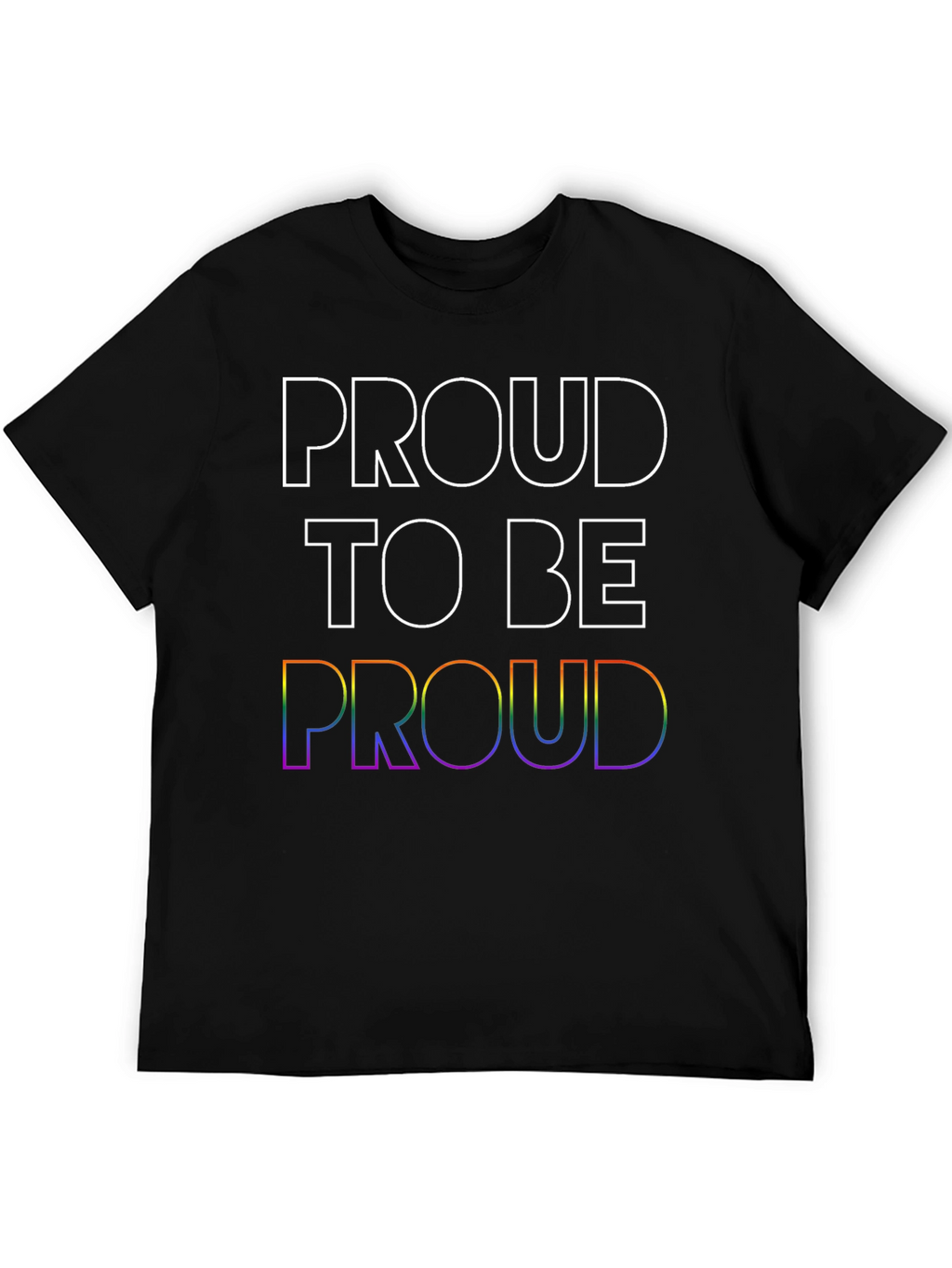 Proud LGBTQ+ T-Shirt - Rainbow Pride Design